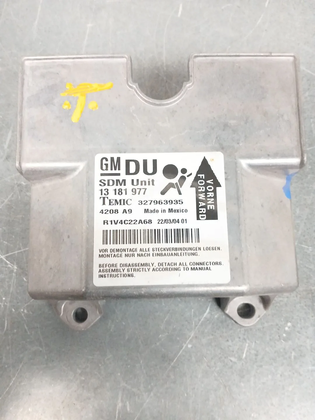 Centralita Airbag para Opel Astra H Berlina