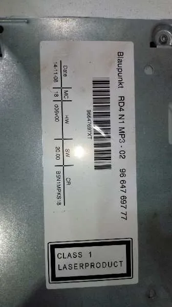 Sistema Audio / Radio Cd para Citroën C4 Berlina