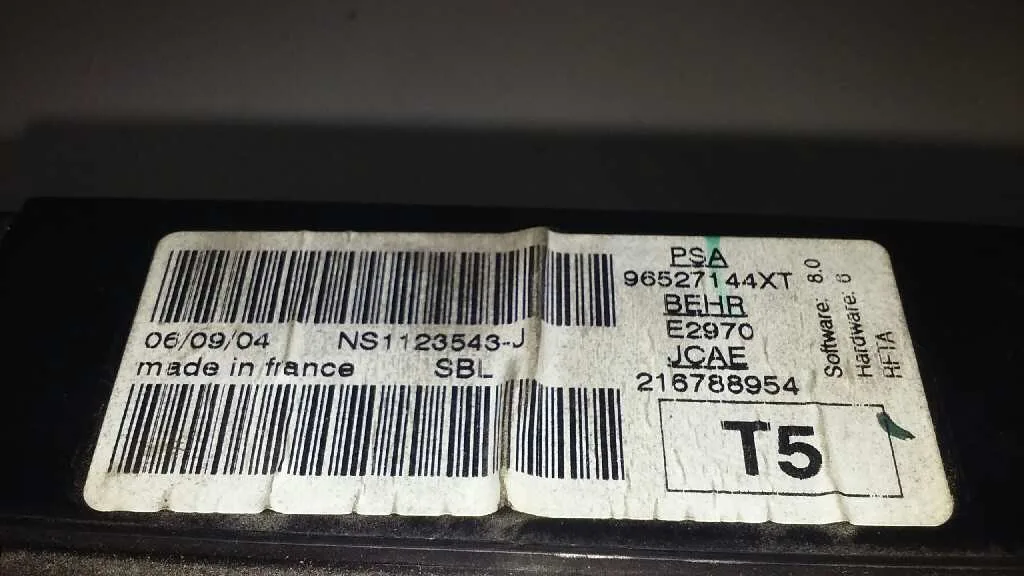 Mando Climatizador para Peugeot 307 Break / Sw (S1)