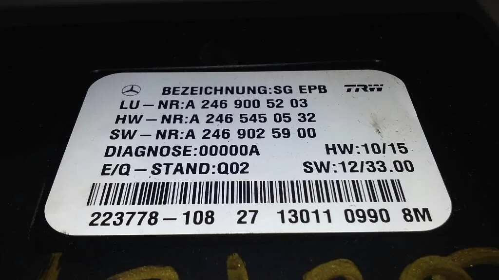 Modulo Electronico para Mercedes-Benz Clase Cla (W117)