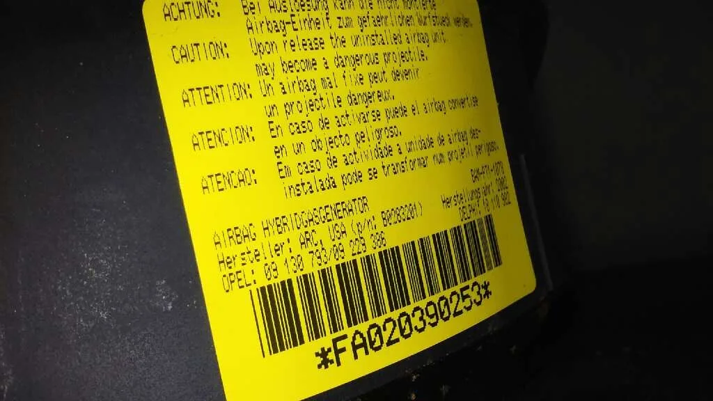 Airbag Delantero Izquierdo para Opel Corsa C