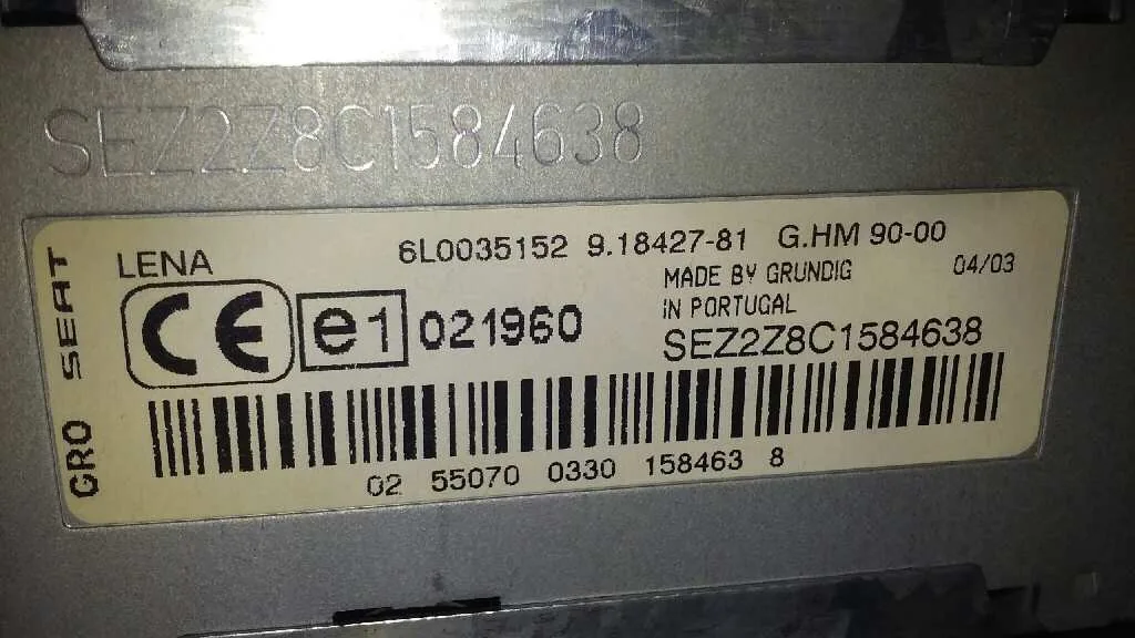 Sistema Audio / Radio Cd para Seat Ibiza (6L1)