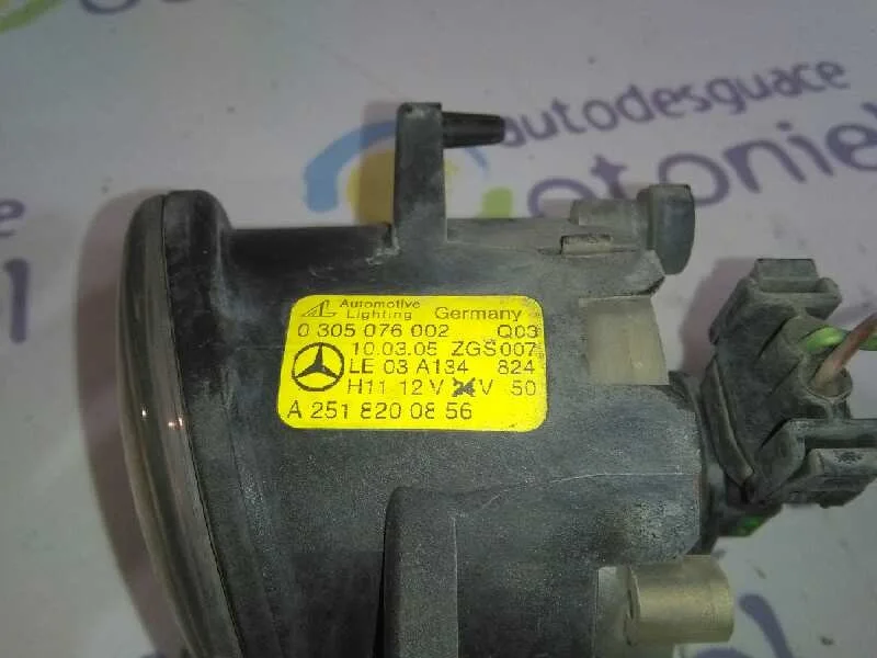 Faro Antiniebla Derecho para Mercedes-Benz Clase A (W169)