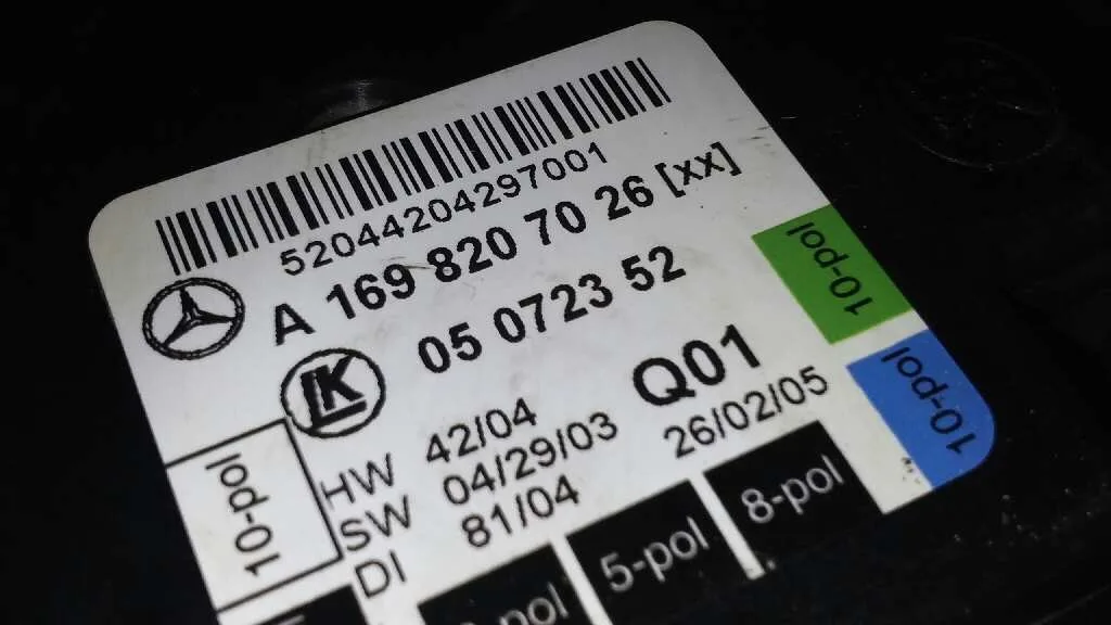 Centralita Cierre para Mercedes-Benz Clase A (W169)