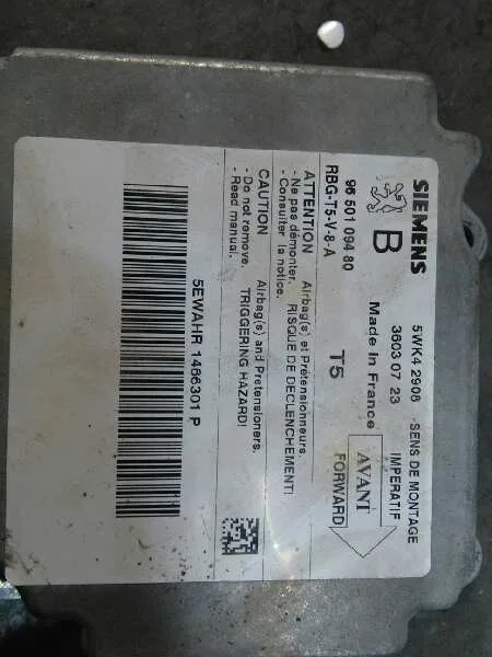 Centralita Airbag para Peugeot 307 (S1)