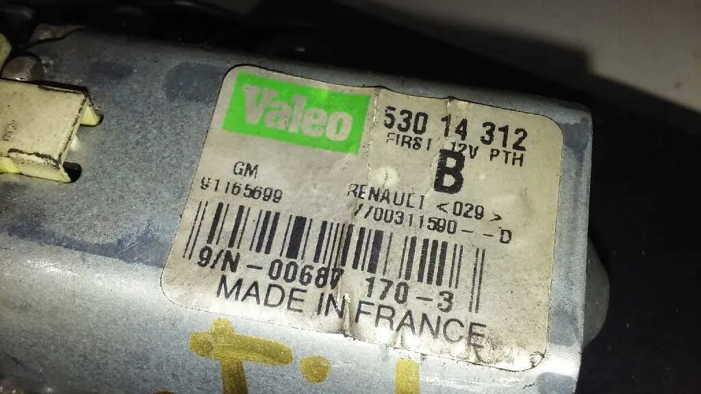 Motor Limpia Trasero para Opel Vivaro