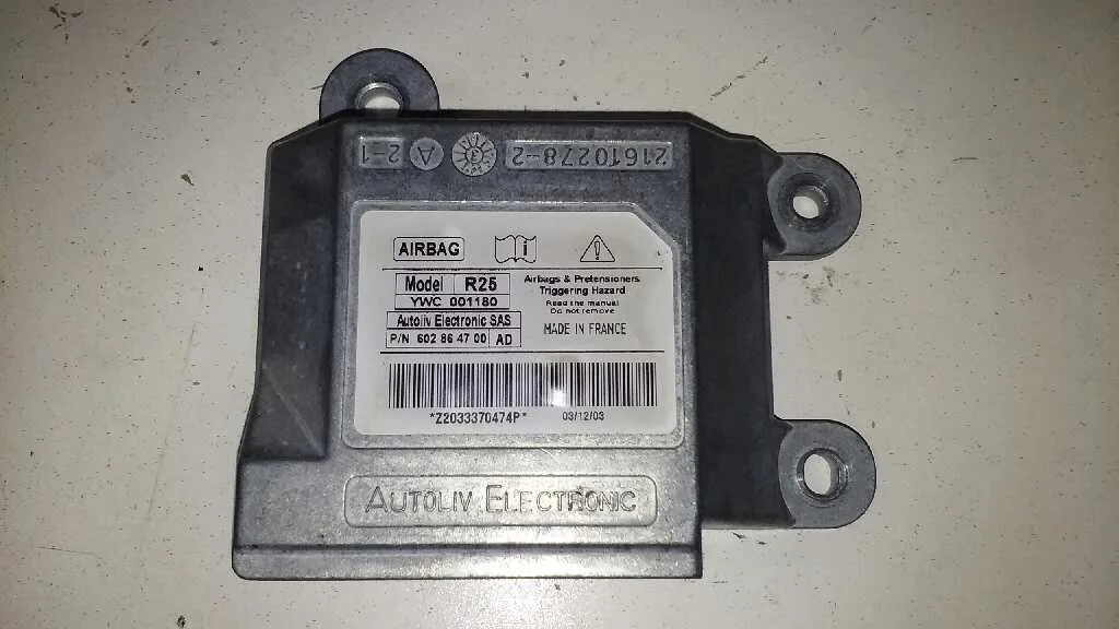 Centralita Airbag para Mg Mg Zr (F/Rf)