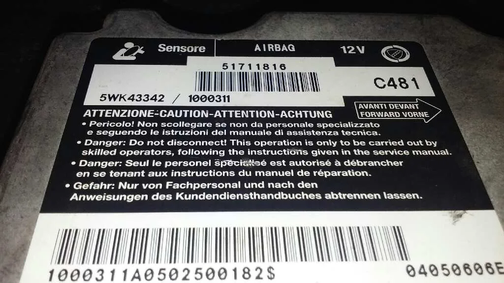 Centralita Airbag para Fiat Stilo (192)