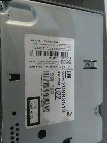 Sistema Audio / Radio Cd para Opel Astra J Lim.