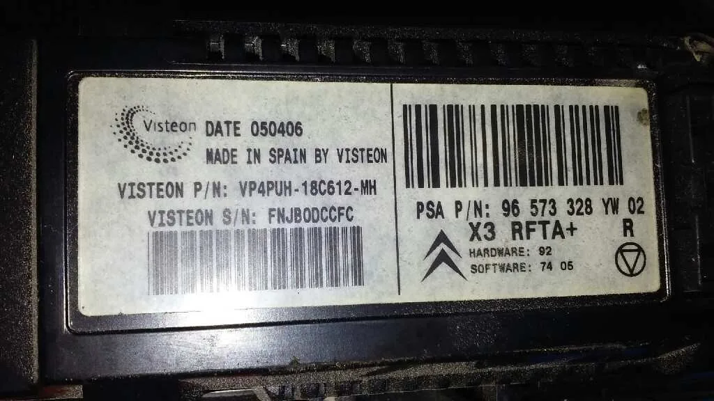 Mando Climatizador para Citroën C5 Berlina