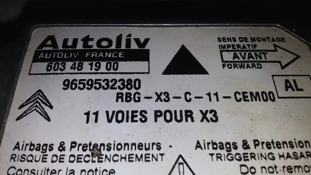 Centralita Airbag para Citroën C5 Berlina