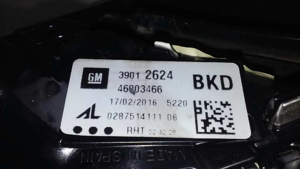 Piloto Trasero Derecho Interior para Opel Corsa E