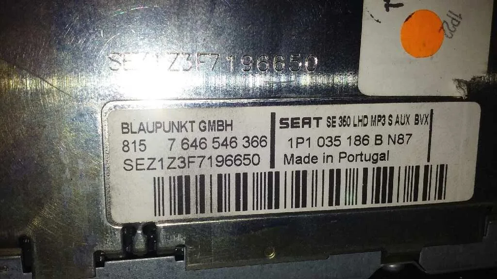 Sistema Audio / Radio Cd para Seat Leon (1P1)