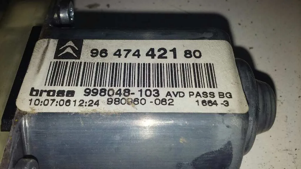 Motor Elevalunas Delantero Derecho para Citroën C4 Coupe