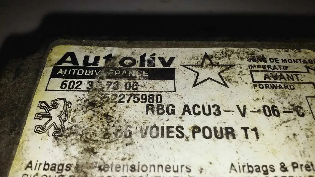 Centralita Airbag para Peugeot 206 Berlina