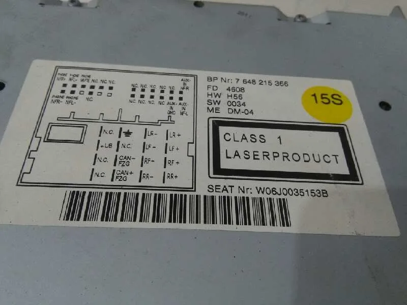 Sistema Audio / Radio Cd para Seat Ibiza Sc (6J1)