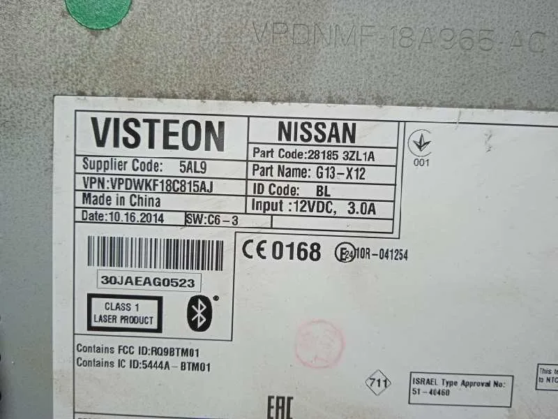 Sistema Audio / Radio Cd para Nissan Pulsar (C13)