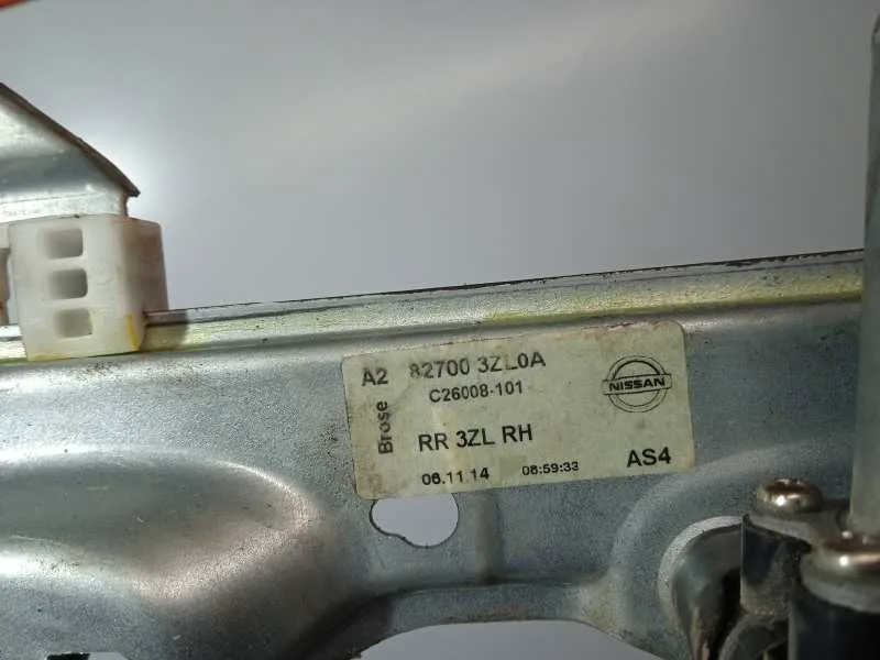 Elevalunas Trasero Derecho para Nissan Pulsar (C13)