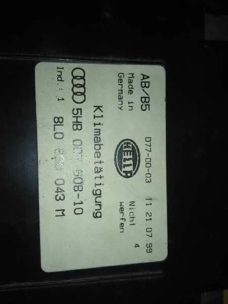 Mando Climatizador para Audi A3 (8L)