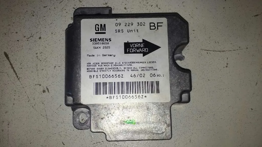 Centralita Airbag para Opel Astra G Berlina