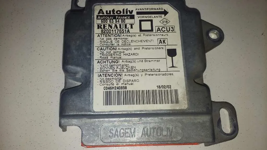 Centralita Airbag para Renault Megane I Fase 2 Berlina (Ba0)