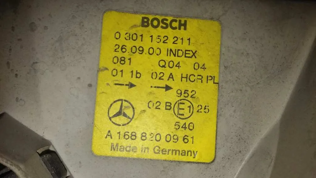 Faro Izquierdo para Mercedes-Benz Clase A (W168)
