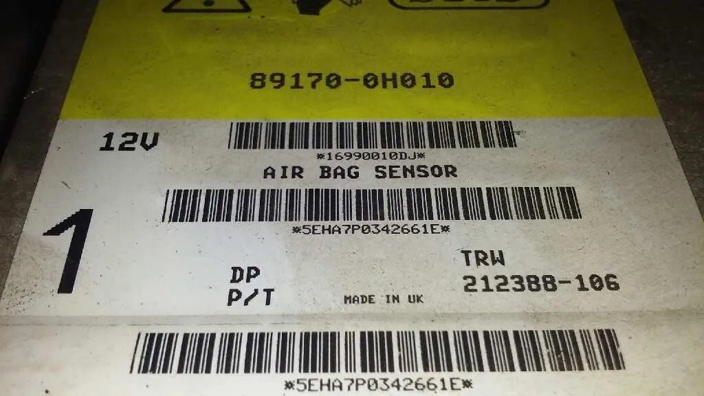 Centralita Airbag para Peugeot 107