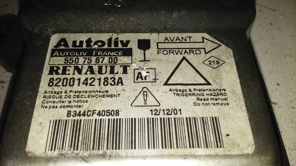 Centralita Airbag para Renault Laguna Ii (Bg0)
