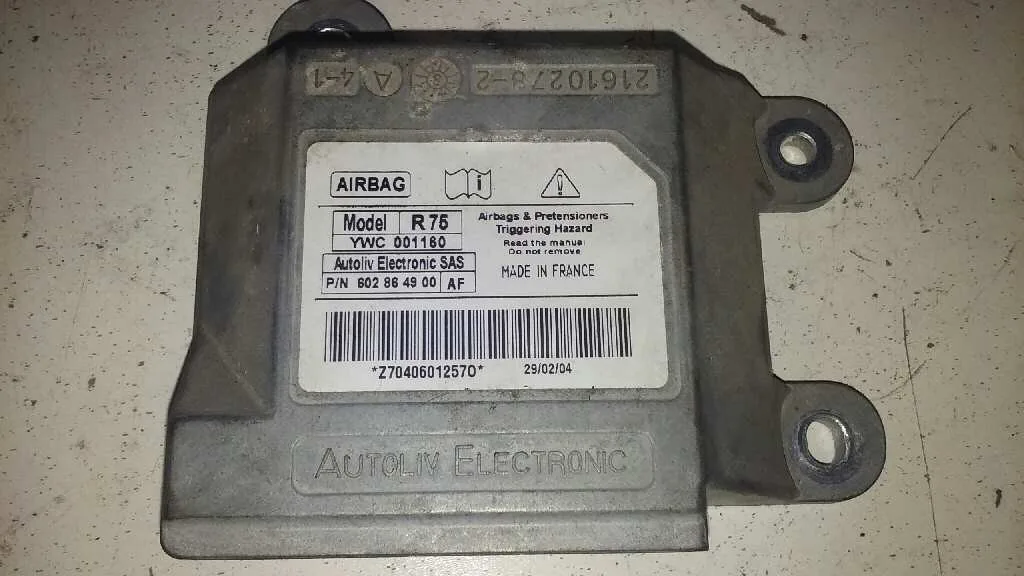 Centralita Airbag para Mg Serie 75 (J/Rj)