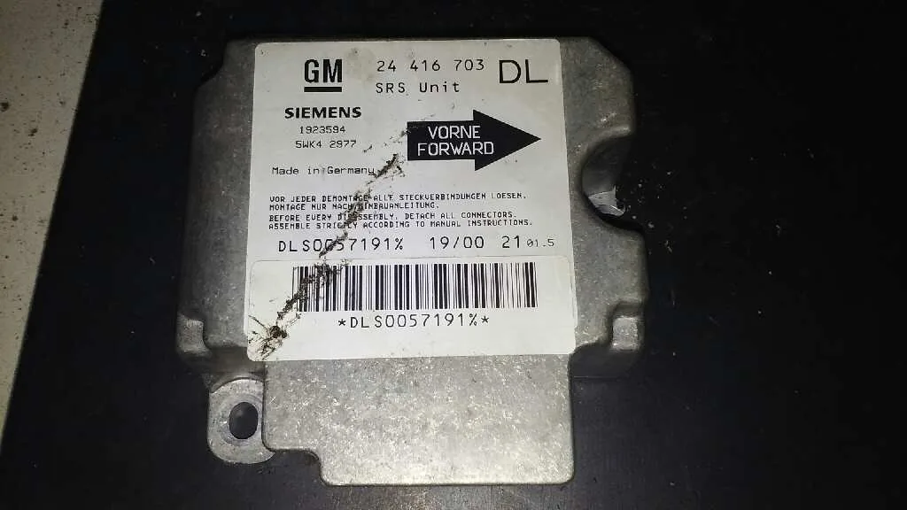 Centralita Airbag para Opel Astra G Berlina