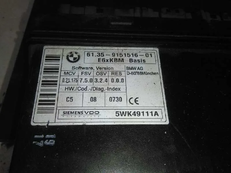 Modulo Electronico para Bmw Serie 5 Berlina (E60)