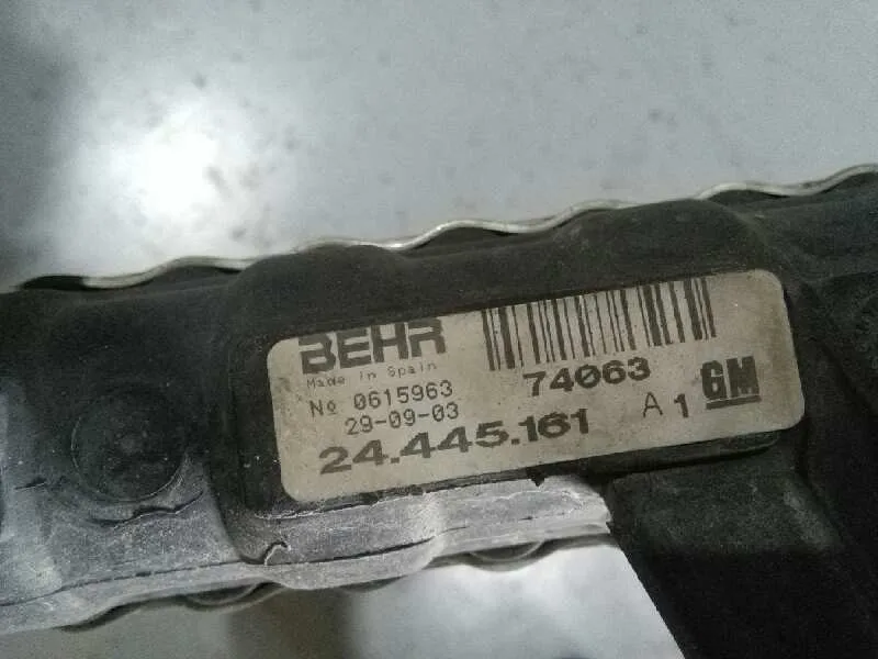 Radiador Agua para Opel Corsa C
