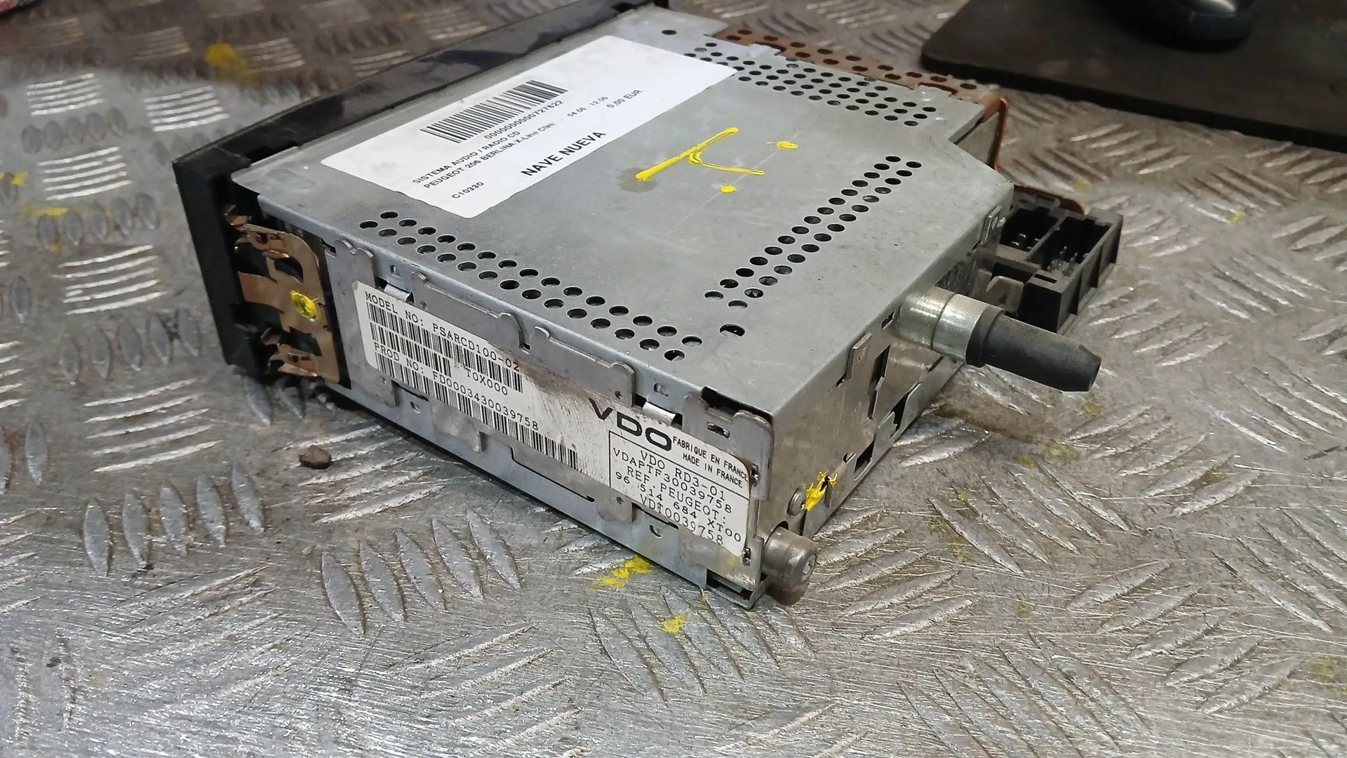 Sistema Audio / Radio Cd para Peugeot 206 Berlina