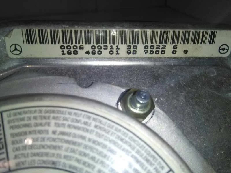 Airbag Delantero Izquierdo para Mercedes-Benz Clase A (W168)