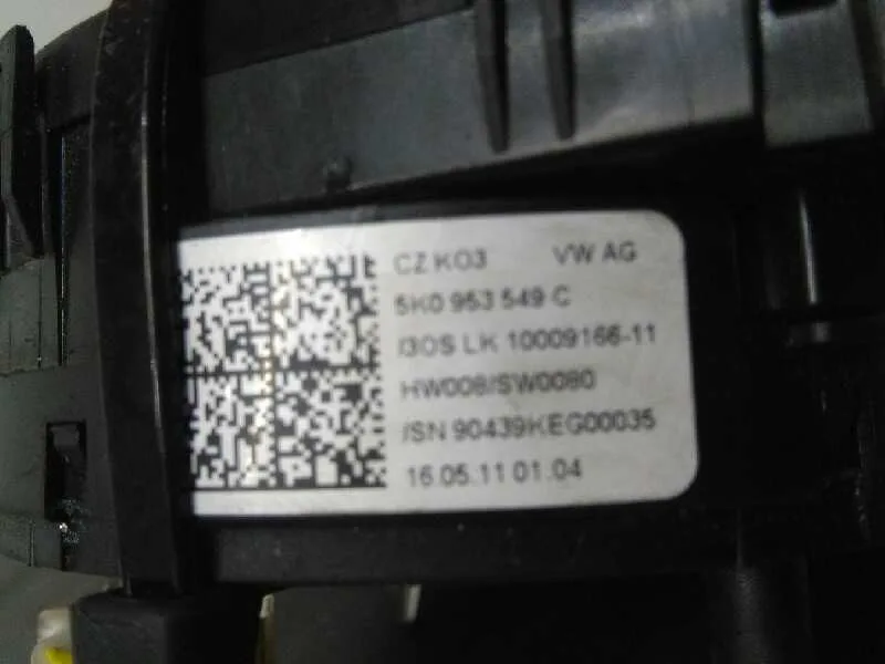 Anillo Airbag para Volkswagen Golf Vi (5K1)