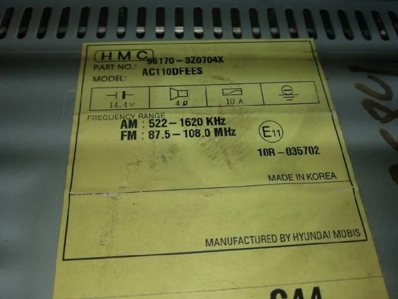 Sistema Audio / Radio Cd para Hyundai I40