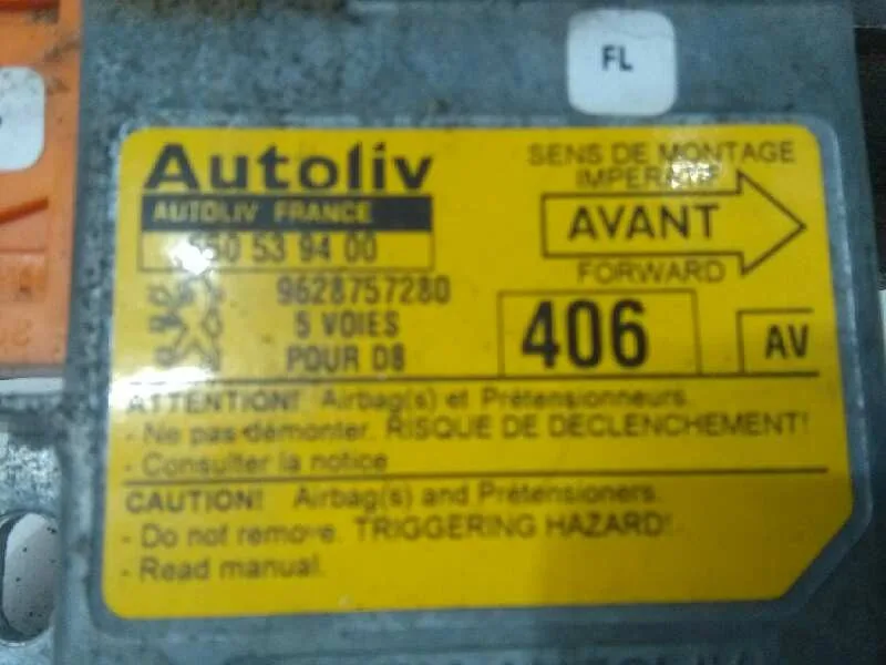 Centralita Airbag para Peugeot 406 Berlina (S1/S2)