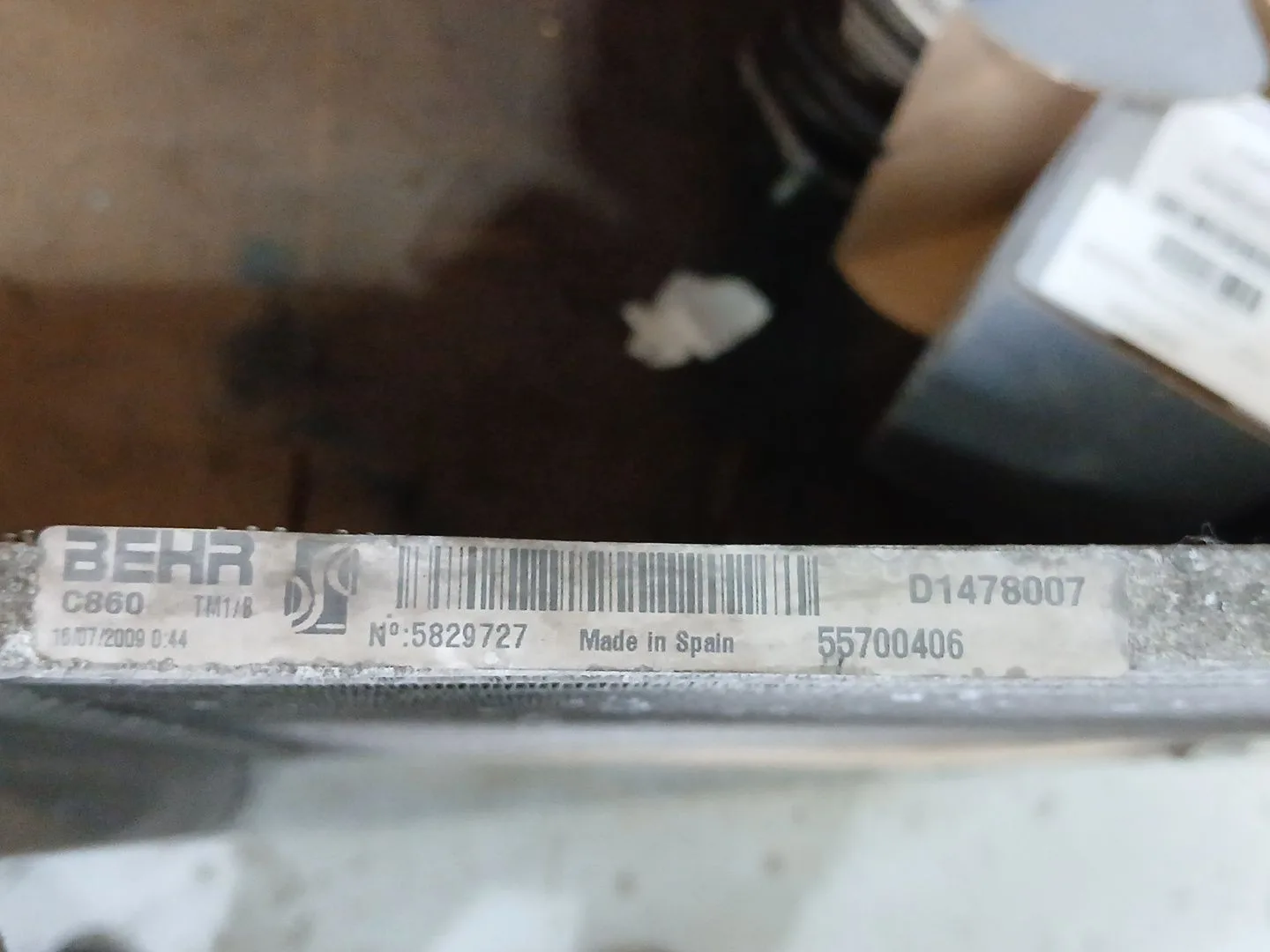 Condensador / Radiador Aire Acondicionado para Peugeot Bipper