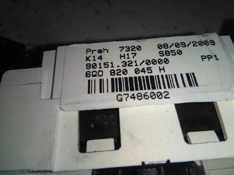 Mando Calefaccion / Aire Acondicionado para Volkswagen Polo (9N3)