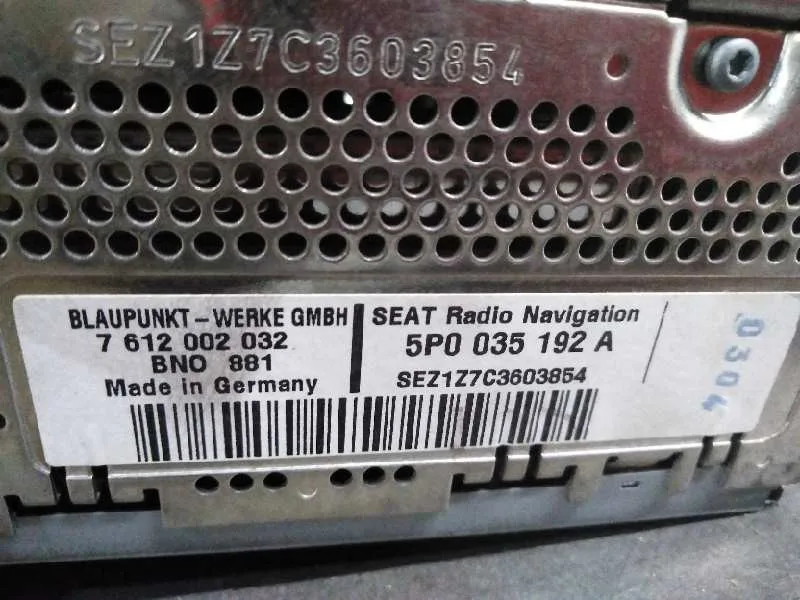 Sistema Audio / Radio Cd para Seat Altea (5P1)