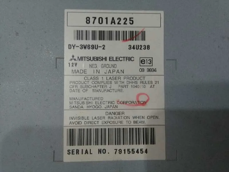 Sistema Audio / Radio Cd para Peugeot 4007