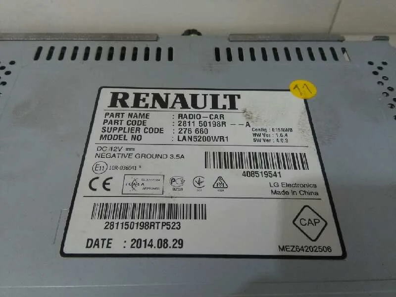 Sistema Navegacion Gps para Renault Captur