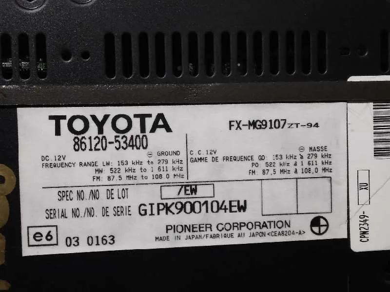 Sistema Audio / Radio Cd para Lexus Is200 (Ds2/Is2)
