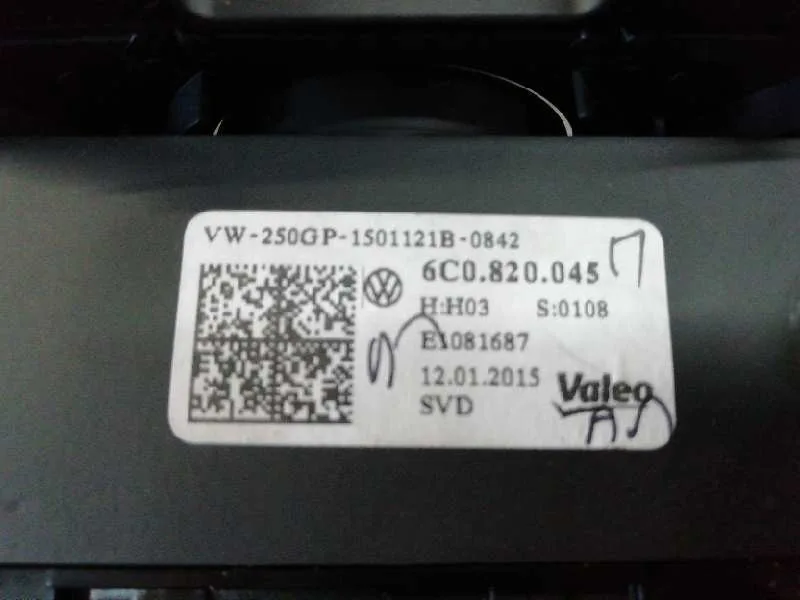 Mando Calefaccion / Aire Acondicionado para Volkswagen Polo (6C1)