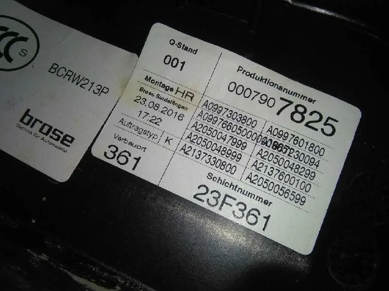 Elevalunas Trasero Derecho para Mercedes-Benz Clase E Lim. (W213)