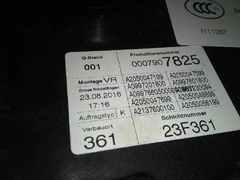 Elevalunas Delantero Derecho para Mercedes-Benz Clase E Lim. (W213)