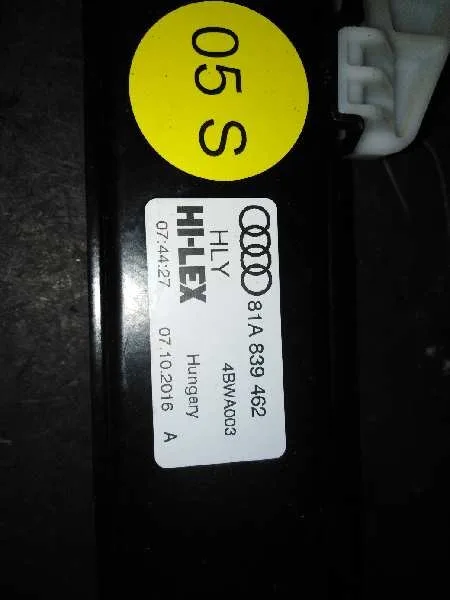 Elevalunas Trasero Derecho para Audi Q2 (Gab)