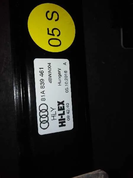 Elevalunas Trasero Izquierdo para Audi Q2 (Gab)