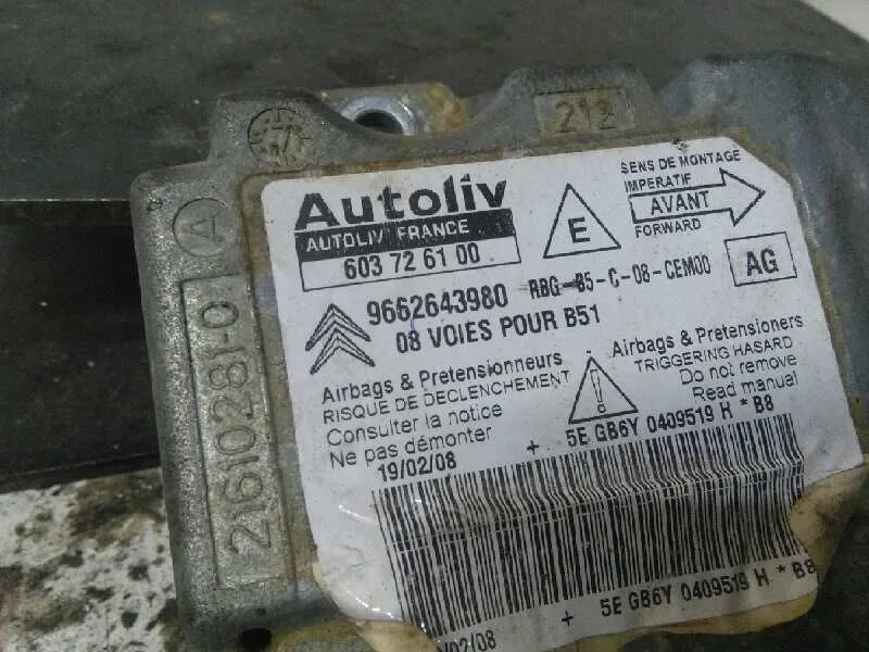 Centralita Airbag para Citroën C4 Berlina