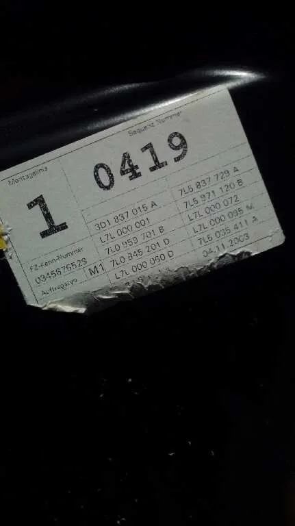 Elevalunas Delantero Izquierdo para Porsche Cayenne (Typ 9Pa)